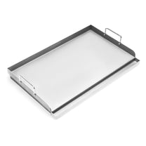 Griddle for Gas Grill, Universal Griddle Flat Top Plate Insert with Even Heating Bracing for Outdoor Grill Rectangular Plate with Removable Handles for Charcoal,Gas Stove,Camping,Tailgating