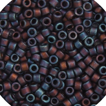 Miyuki Delica 11/0 RD - Violet Mat Métallique - 5.2GVIAL de Perles de Verre Japonais