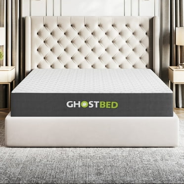 GhostBed 10 Inch Memory Foam Mattress, Medium-Firm, Twin Size