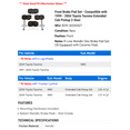 thumbnail image 2 of Front Brake Pad Set - Compatible with 1999 - 2004 Toyota Tacoma Extended Cab Pickup 2-Door 2000 2001 2002 2003, 2 of 2