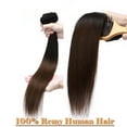 thumbnail image 6 of SEGO Clip in Hair Extensions Human Hair 100% Real Remy Hair 10-24 inch Full Head Thick Hair Pieces Silky Straight Balayage Hair Cleanrance, 6 of 9