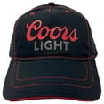 thumbnail image 2 of Coors Light Beer Men's Officially Licensed Black Red Trim Trucker Hat Cap, 2 of 4