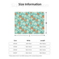 thumbnail image 3 of KLL Cute Sloth on Floral Tree Print Fleece Throw Blanket, Horizontal Fleece Bedding Cute Soft Blankets Comfy Fleece Flannel Plush Home Decor for Couch & Bed -50"x40", 3 of 9