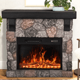 thumbnail image 2 of Waleaf Electric Fireplace with Mantel, 40 inch Freestanding Stone Fireplace Heater TV Stand with Remote Control, 2 of 8