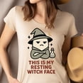 thumbnail image 4 of This Is My Resting Witch Face Graphic Tee Funny Cartoon Shirt, Gold, Size XL, 4 of 6