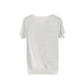 thumbnail image 3 of Bxsruta Shirts for Kids, Solid Color Jersey Short Sleeve Tee, Round Neck Casual Top, Comfort Fit Knit Blouse, 3 of 4