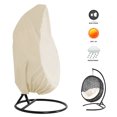 thumbnail image 3 of Wicker Swing Seat Cover Waterproof Patio Egg Chair Covers Wicker Egg Swing Chair Covers Dust-proof Outdoor Chair Cover UV Protection Hanging Chair Cover Furniture Protector Cover Built-in Tighten Rope, 3 of 10
