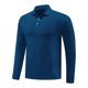 thumbnail image 2 of Blusa y camisa de manga larga con cuello vuelto para hombre, color liso, informal, elástica, deportiva, con botones, blusa de manga larga con cuello vuelto para hombre, tops de poliéster para hombre, 2 of 5
