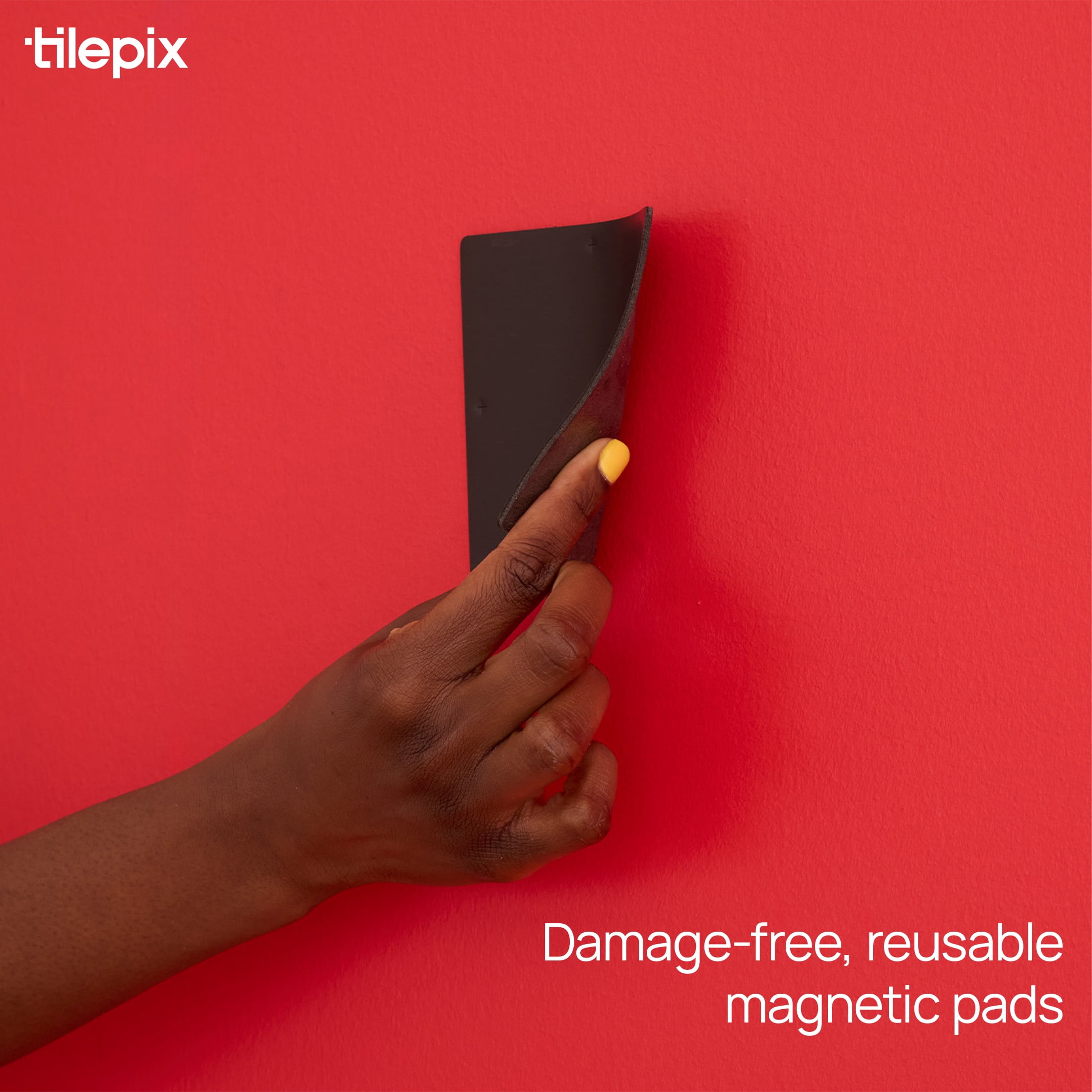 TilePix Nail Free Black Frame, 8-Piece Split Image