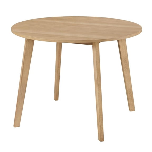 Pemberly Row Modern / Contemporary 39.5" Round Dining Table in Oak