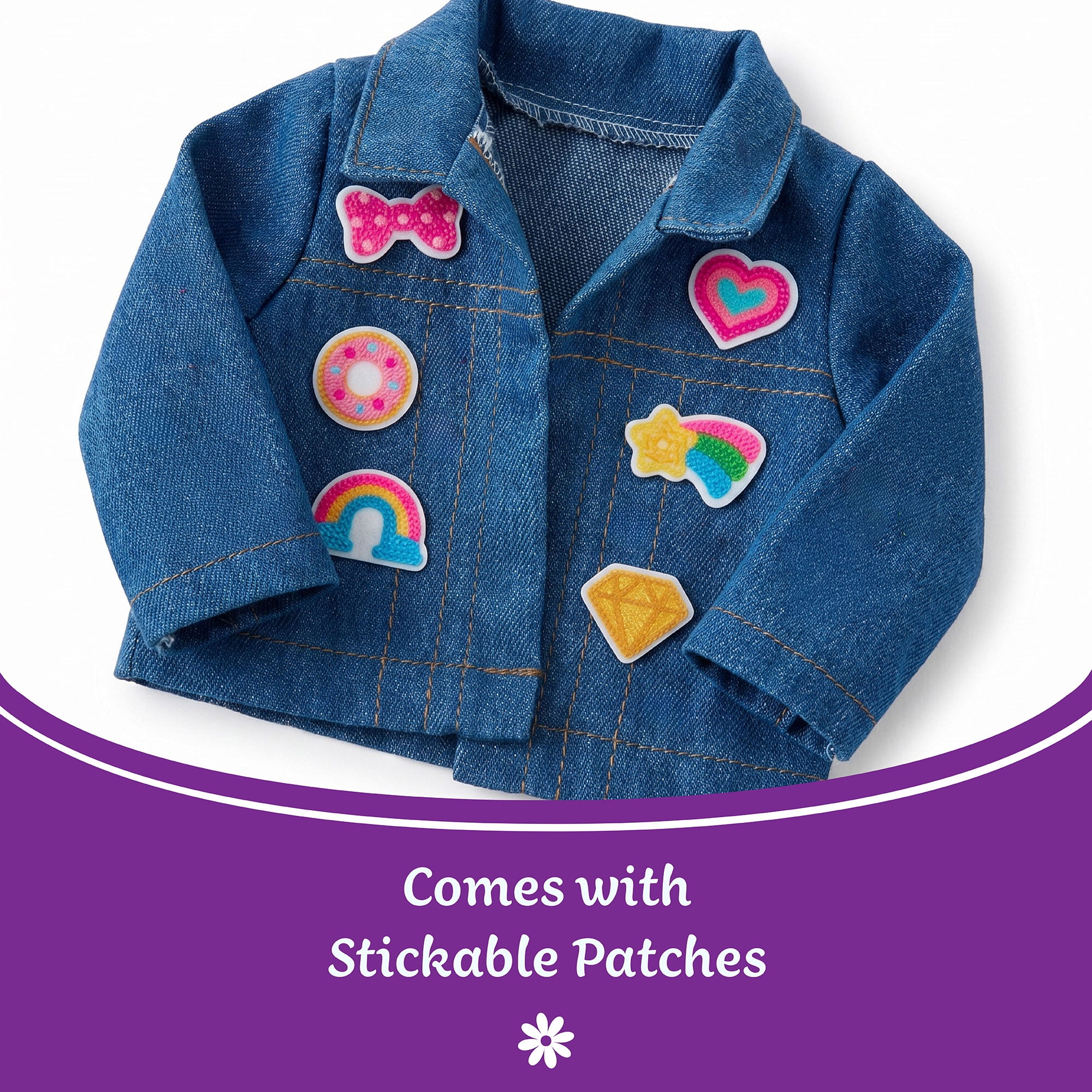 My Life As Denim Jacket Fashion Set for 18-inch Dolls, 12 Piece Collection