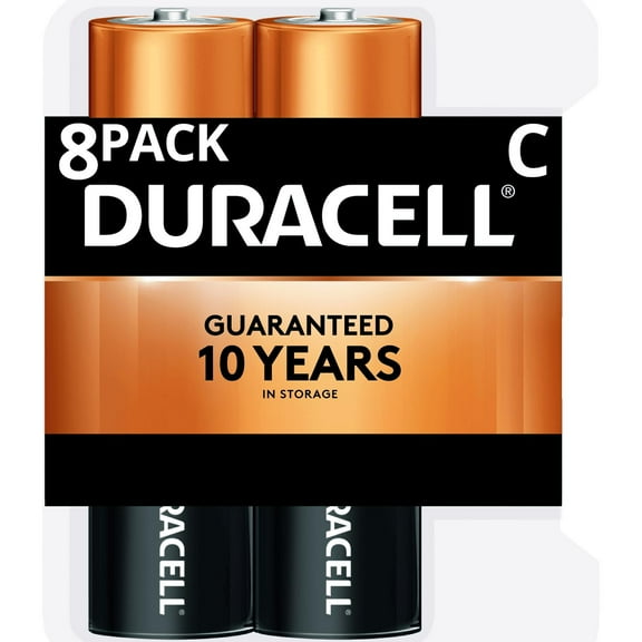 Duracell CopperTop Alkaline, C Batteries, 16 Count (2 X 8 Packs)