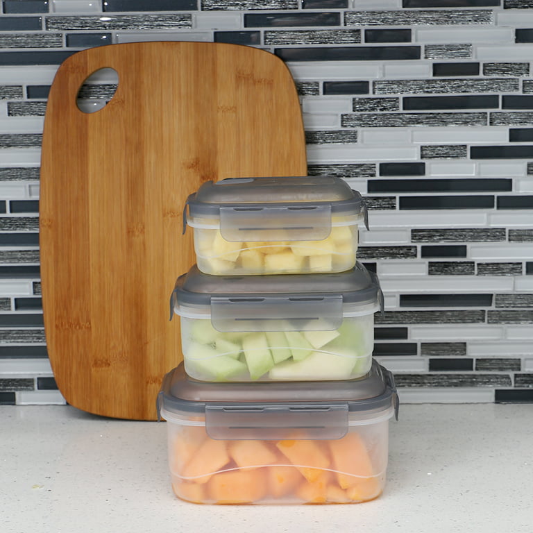 Home Basics 16 Piece Nesting Plastic Food Storage Container Set