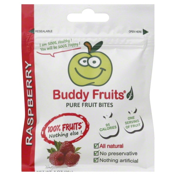Buddy Fruits Raspberry Fruit Bites, 1 Oz., 18 Count