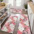 thumbnail image 2 of Pioneer Flower Floral Print Pattern Kitchen Rugs Sets Of 3,Kitchen Runner Rugs Non Skid Washable,Decorative Kitchen Floor Mats for Kitchen,Sink,Laundry,17"x30"+ 17"x47" + 17"x59", 2 of 6