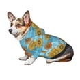 thumbnail image 6 of Uemuo Sunflowers for Winter Dog Hoodie Sweatshirts with Pockets Warm Dog Clothes for Small Dogs Chihuahua-Medium, 6 of 8