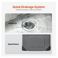 thumbnail image 5 of 25" Kitchen Sink Top Mount Single Bowl Stainless Steel Drop-In Basin - 304 Stainless Steel Bar Sink, Deep 9 Inch, Soundproof, Quick Drain, 5 of 6
