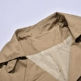 thumbnail image 7 of QHFBli Water-Resistant Mens Trench Coat Men's Classic Long Trench Coat with Lapel Collar Casual Outdoor Brown XXXXXL, 7 of 7
