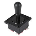 thumbnail image 4 of American Style Arcade 2Pin Joystick, Elliptical Black Handle Durable American Style Game Joystick with Microswitch Replacement Parts for Arcade Game Machines, 4 of 8