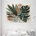 thumbnail image 2 of Ambesonne Monstera Tapestry Wall Hanging, Tropical Abstract Boho Art, 80"x60", Sage Green Fawn Evergreen, 2 of 3
