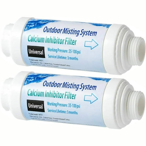H&G lifestyles Misting System Filter Calcium Inhibitor Filter For Patio Misters Inline Water