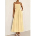 thumbnail image 5 of PRETTYGARDEN Women's Smocked Maxi Dresses Summer Beach Sundress Casual Spaghetti Strap Swing A Line Long Flowy Dress, 5 of 6