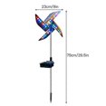 thumbnail image 5 of 2 Pcs Solar Lamp Windmill Ornament Wind Spinner Peacock, 5 of 5