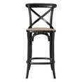thumbnail image 6 of Modway Gear 39.5" Rattan and Elm Wood Counter Stool in Black Finish, 6 of 10