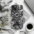 thumbnail image 6 of Mystic All-Seeing Eye Phone Case, Black and White Surreal Occult Collage Design, Esoteric Aesthetic Protective Cover for iPhone 16 15 14 13 12 11 Pro Max Plus Mini, 6 of 6