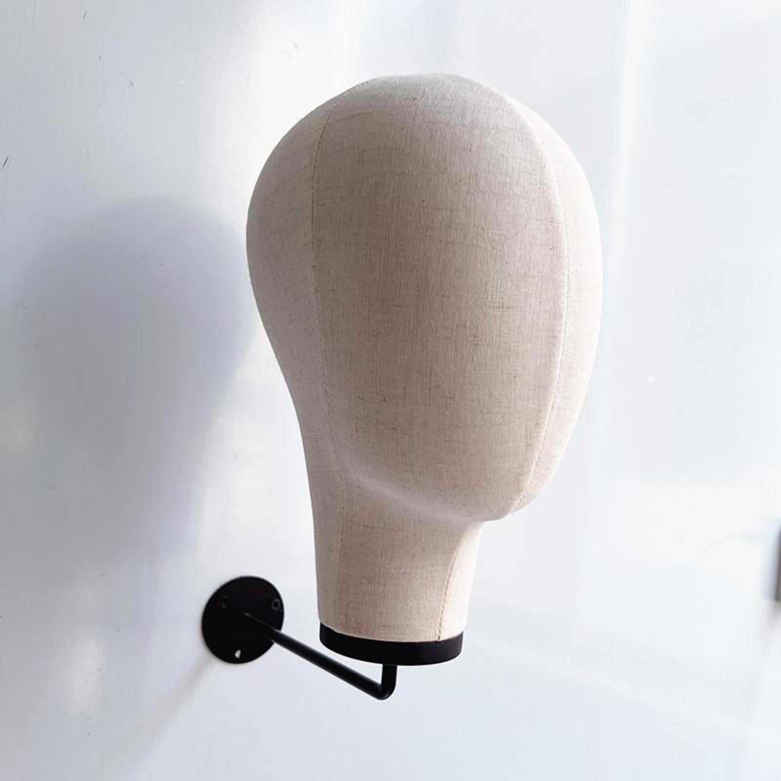 Gazechimp Mannequin Head Wall Mount Easy to Use for s Hats Caps for Salon Shop Home