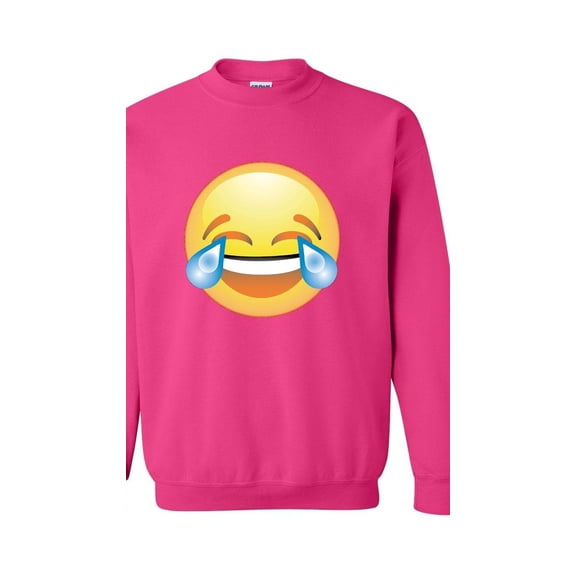 Women Sweatshirts and Hoodies - Emoji Laughing Tears