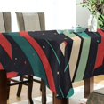 thumbnail image 5 of Yayeee Tablecloths 60" x 60" Rectangle Wrinkle Resistant Party Table Cover, Abstract Stripes, 5 of 8