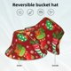 thumbnail image 2 of Fotbe X-mas and New Year Sombrero Tipo Pescador con Estampado – Sombrero de Sol de Algodón de Moda para Playa, Golf, Pesca, 2 of 6
