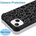 thumbnail image 4 of Case Compatible with iPhone 14 Plus,Black Leopard Design,Tire Texture Non-Slip +Shockproof Rugged TPU Protective Case for iPhone 14 Plus 6.7 Inch (2022) Leopard Pattern, 4 of 13