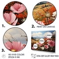 thumbnail image 3 of Designart "Pink Crimson Petal Haven X" Flower Floater Framed Wall Art Prints, 3 of 5