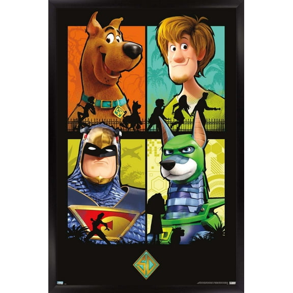 Scooby- Doo: Scoob! - Grid Wall Poster, 14.725" x 22.375", Framed