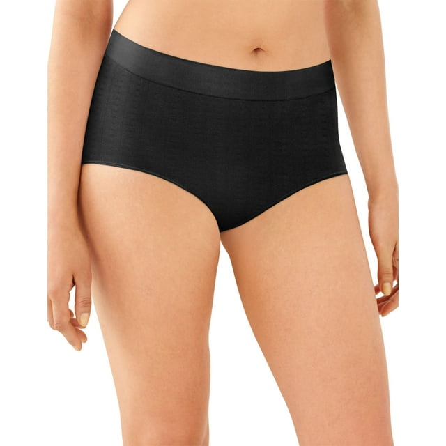 Bali Culotte Lissante Tout Autour One Smooth U pour Femmes, 8, Noir Pointelle