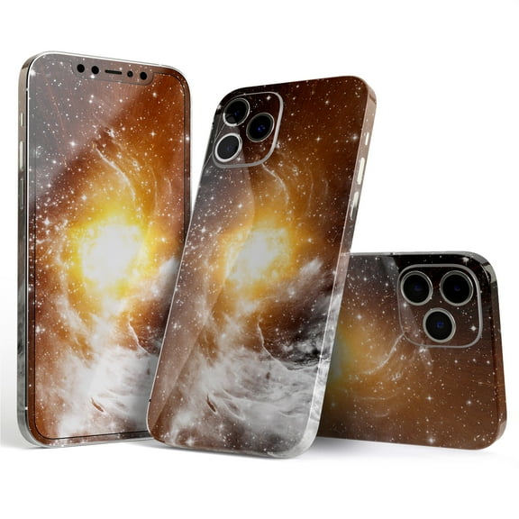 DesignSkinz Golden Space Swirl Full-Body Skin Decal Wrap Cover for iPhone 16