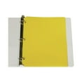 thumbnail image 5 of C-Line Two-Pocket Heavyweight Poly Portfolio Folder with Three-Hole Punch, Yellow, Pack of 25, 5 of 5