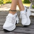 thumbnail image 5 of Willtoo Orthopedic Shoes for Women Wedge Platform Sneakers, Breathable Knit Mesh Lace‑Up Arch Support Walking Shoes, Non Slip Thick Sole Casual Fashion Sneakers, 5 of 6