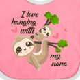 thumbnail image 4 of Inktastic Hanging with My Nana Boys or Girls Baby Bib, 4 of 4