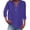 Blue, variant on Yigetop Womens 3/4 Sleeve T-Shirts V Neck Buttons Tops Basic Tee Solid Color Blouse Loose Fit Pullover Summer Shirts 2024,Mint Green,4Xl