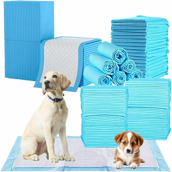 Puppy Pee Pads 23"x36" - Ultra-Absorbent Training & Potty Wee Wee Pads for Puppies, Dogs, and Pets - Leak-Proof, Quick-Dry, Odor-Control for Crate, Housebreaking, Travel, and Indoor Use (100)
