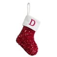 thumbnail image 3 of WREESH Christmas Stockings Christmas Decorations Christmas Letter Solid Stocking Wool Pendant Christmas Decorations Gift Bag Socks D, 3 of 4