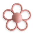 thumbnail image 1 of Juguete mordedera con sonaja mushie de silicona para bebé Daisy (rosa empolvado), 1 of 9