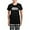 With Checker Pant, variant on CafePress - Sleeping Cat Women's Dark Pajamas - Women's Short Sleeve Print T-Shirt and Pants Dark Cotton Pajama Set