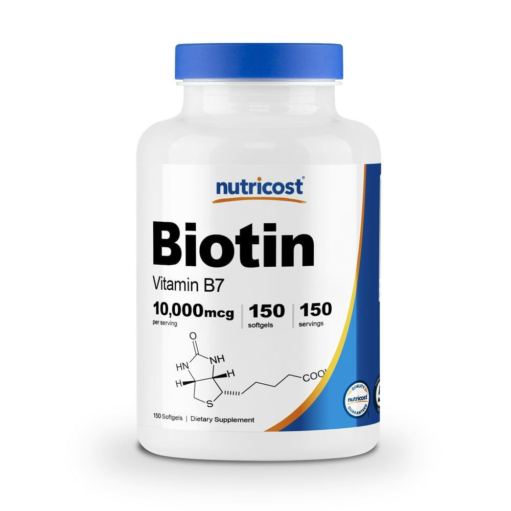 Nutricost Biotin (10,000mcg) with Virgin Organic Coconut Oil 150