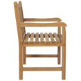 thumbnail image 5 of vidaXL Chaises de Jardin 2 pcs avec Coussins Rouges en Bois de Teck Massif, 5 of 5