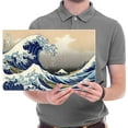 thumbnail image 3 of Wieco Art Canvas Prints Wall Art Ocean Beach Picture Paintings for Home Office Decorations Wall Decor Great Wave of Kanagawa Katsushika Hokusai Modern Stretched and Framed Landscape Sea Artwork, 3 of 9