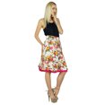 thumbnail image 4 of Bimba Floral Box Pleated Short Skirt Retro Pattern Skirt Indian Clothing, 4 of 6